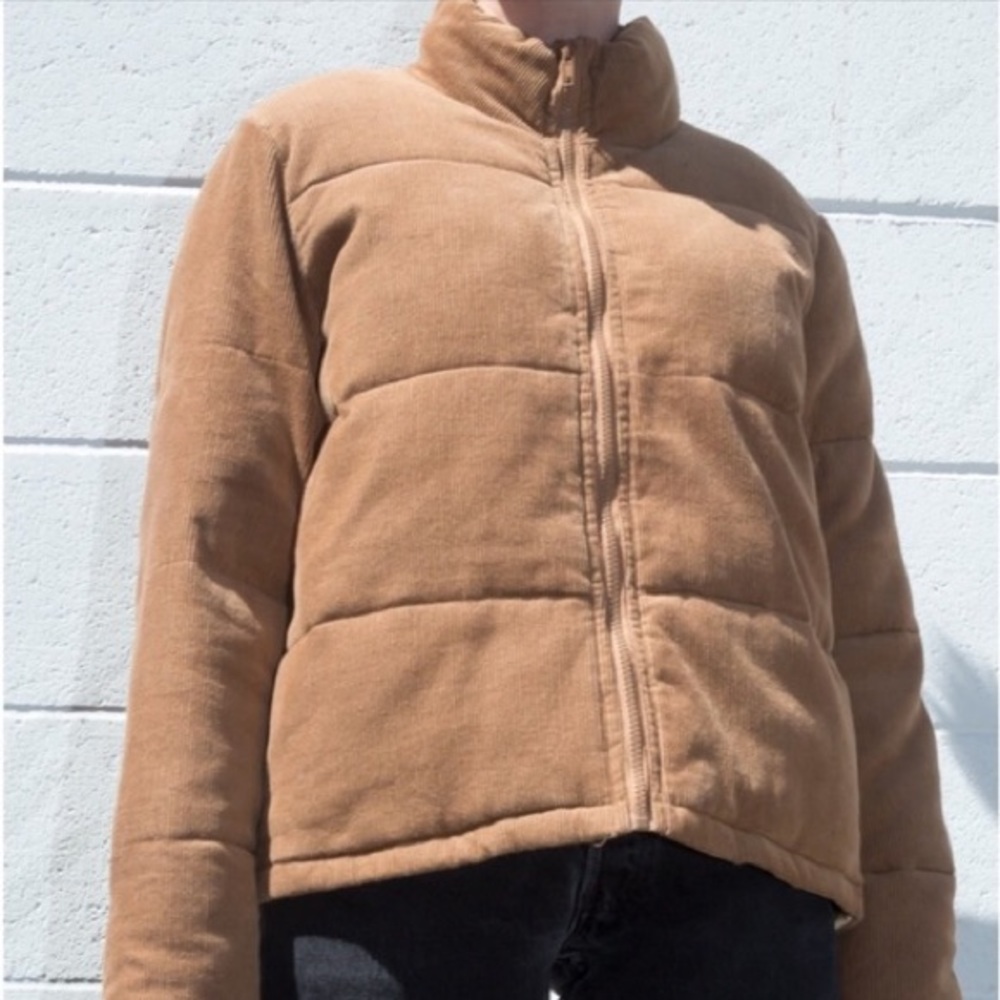 Brandy Melville Macy Corduroy Puffer Jacket